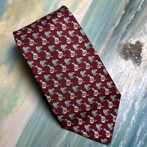 Seals maroon silk brooks brothers fun tie 100% silk  Father’s Day gift idea!
